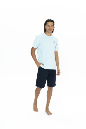 U.S.POLO ASSN. Pánský domácí komplet 18881 modrý 